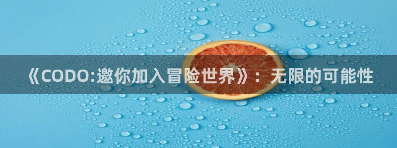 蓝冠娱乐官方平台：《CODO:邀你加入冒险世界》：无限的可能